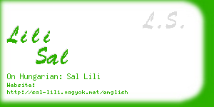 lili sal business card